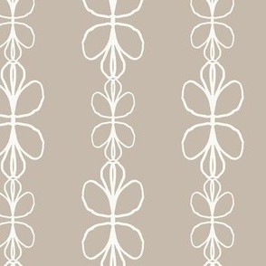  Flower Stripes in Natural, 25