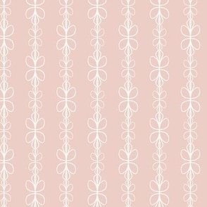 Flower Vine Stripes in Blush Pink, for Minimalist Decor, Mini, 10