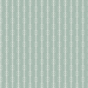 Flower Vine Stripes in Sage Green, for Minimalist Decor, Mini, 10