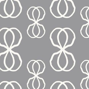 Geometric Circles in Gray for Minimalist  Decor, 40