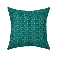 This Way and That Geometric Teal Aqua Small Scale