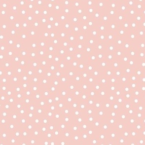 Scattered Polka Dot in Pink