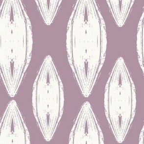 Block Print, Oval,  Dusty Lavender, 100 