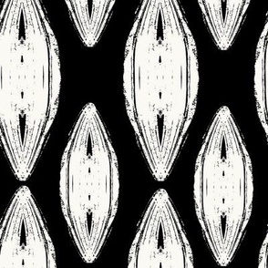 Block Print, Oval,  Black, 100 