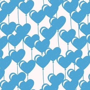 Heart Balloons in Blue