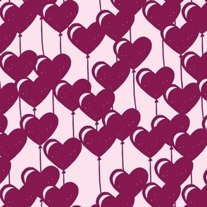 Heart Balloons in Purple