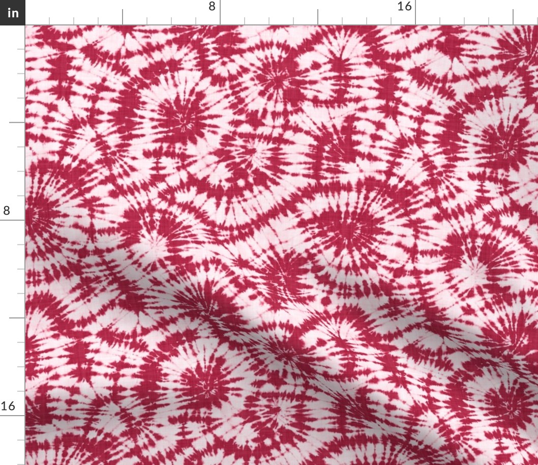Viva Magenta Shibori Tie Dye - Medium Scale - BB2649 Pantone 2023 Boho