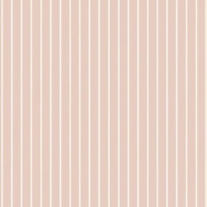 simple hand drawn vertical stripes - cream on blush pink - small