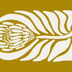 protea stamp - snow_gold