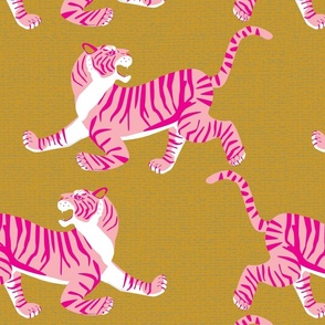 Tigers pink gold