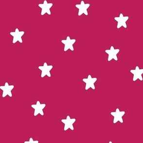 Patriotic Stars on Pink Small
