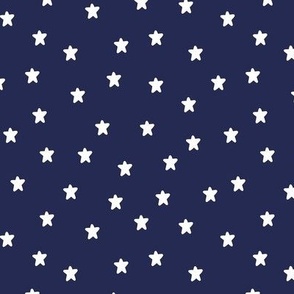 Patriotic Stars on Dark Blue Extra Small