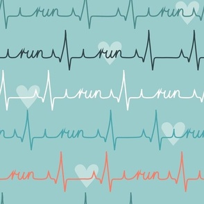 (L) Heart beat cardiogram for runners mint 