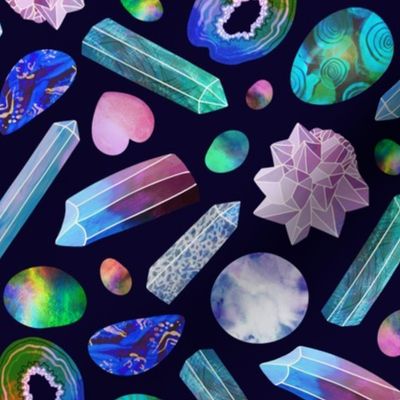 Crystals and Gemstones (Medium), dark