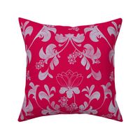 Viva Magenta Floral Damask