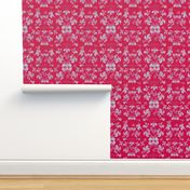 Viva Magenta Floral Damask