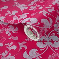 Viva Magenta Floral Damask