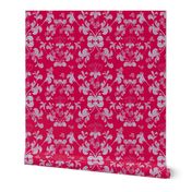 Viva Magenta Floral Damask