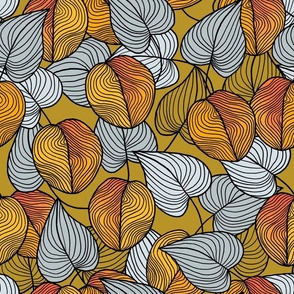 apricots (gray and gold)