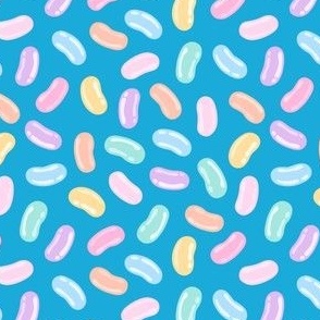 (small scale) jelly beans - easter candy - blue - LAD22
