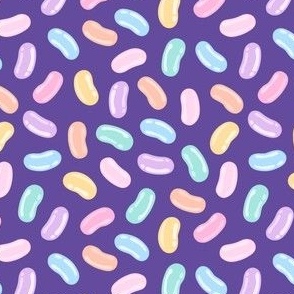 (small scale) jelly beans - easter candy - purple - LAD22