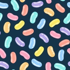 jelly beans - easter candy - dark blue - LAD22
