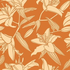 Lilies in orange