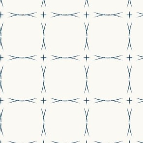 Circle  Grid in Indigo, 40