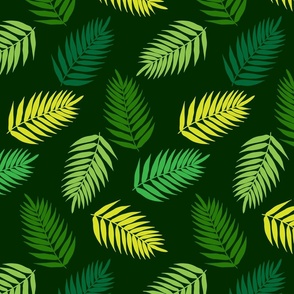 Palm Leaves Green