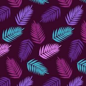 Palm Leaves Purple