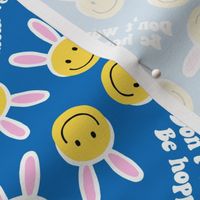 Don't worry be hoppy! - Easter Happy Faces - blue - LAD22