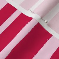 Chunky Stripes // Viva Magenta and Blush 