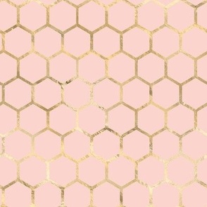 Rose Gold Empress Bee - honeycomb