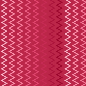 zig zag ombre- magenta vertical