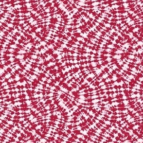Viva Magenta Shibori Tie Dye - Ditsy  Scale - Dense Folds BB2649 Pantone 2023 Boho