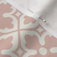 medieval geometric floral, softer blush