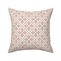 medieval geometric floral, softer blush