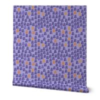 Amethyst thimbles with periwinkle background
