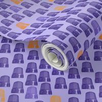 Amethyst thimbles with periwinkle background