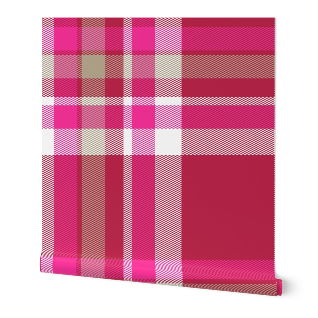 Viva Magenta Plaid Tartan F, 24 inch