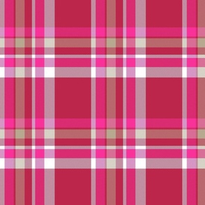 Viva Magenta Plaid Tartan F, 8 inch