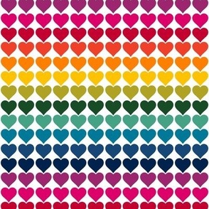 Rainbow Love Hearts Stripes 
