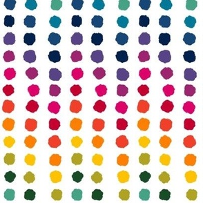 Rainbow playful polka dots