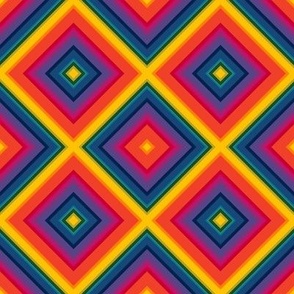 Rainbow rhombus 