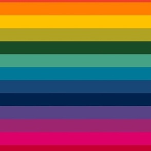 Rainbow Stripes Horizontal 