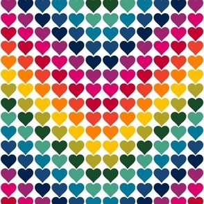 Rainbow Love Hearts Medium