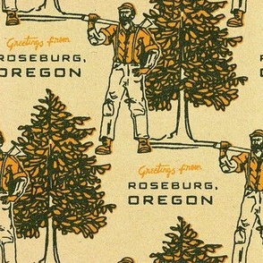 Oregon Lumberjack Matchbook White