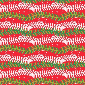 Holiday Garland - Christmas Red