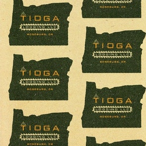 Tioga Logging + Oregon State Matchbook White