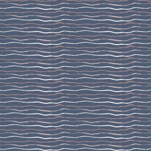 Waves dark blue bckgd